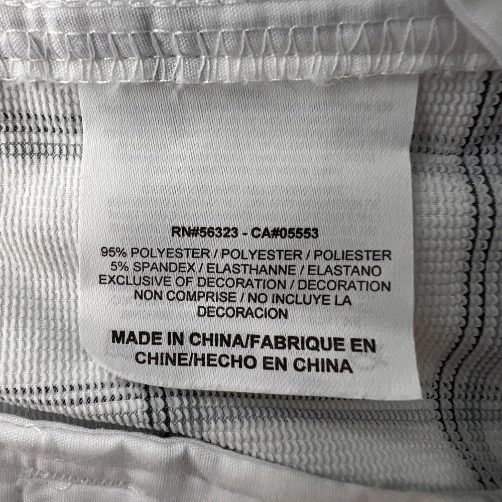Nike Golf Core Plaid Shorts Men 38 White‎ Gray Windowpane Preppy Ivy Prep